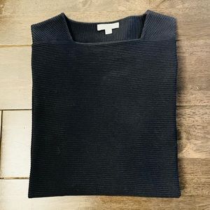 COS Ribbed Sweater with Square Neck.